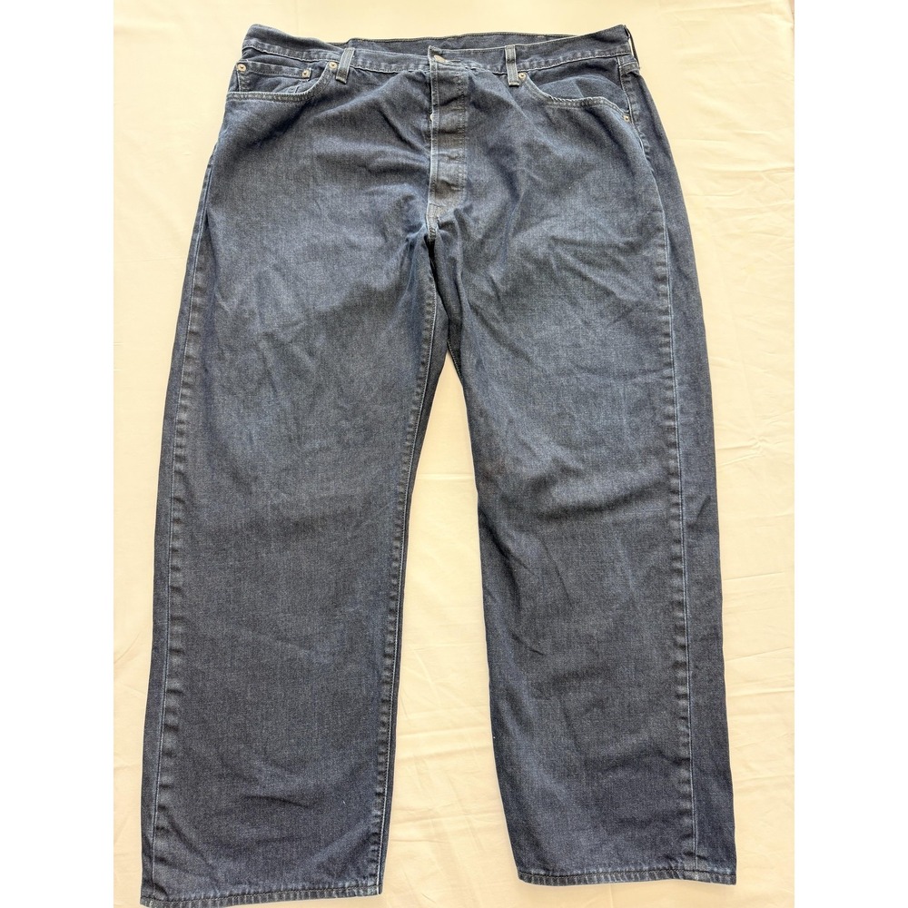 Levi's 501 Jeans Mens 42x30 Blue Medium Wash Straight Leg Denim Pants Casual